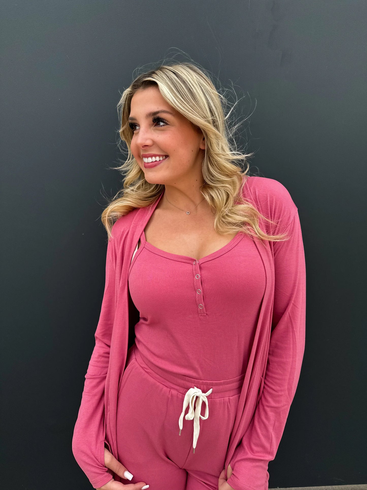 PREORDER: Soft Landing Romper and Cardigan Set in Five Colors