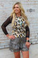 Cheetah Canyon Mesh Sleeve Top