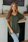 Absolute Favorite V-Neck Top in Olive