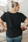 Frequently Asked Questions V-Neck Top in Black