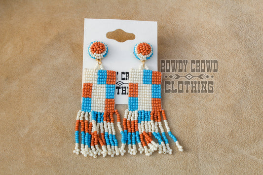 Western Accessories, Western Jewelry, Earrings for Women, Southwestern Jewelry, Western Jewelry Wholesale, Cowgirl Jewelry, Western Wholesale, Wholesale Accessories, Wholesale Jewelry, beaded earrings, beaded dangle earrings, western boho earrings,