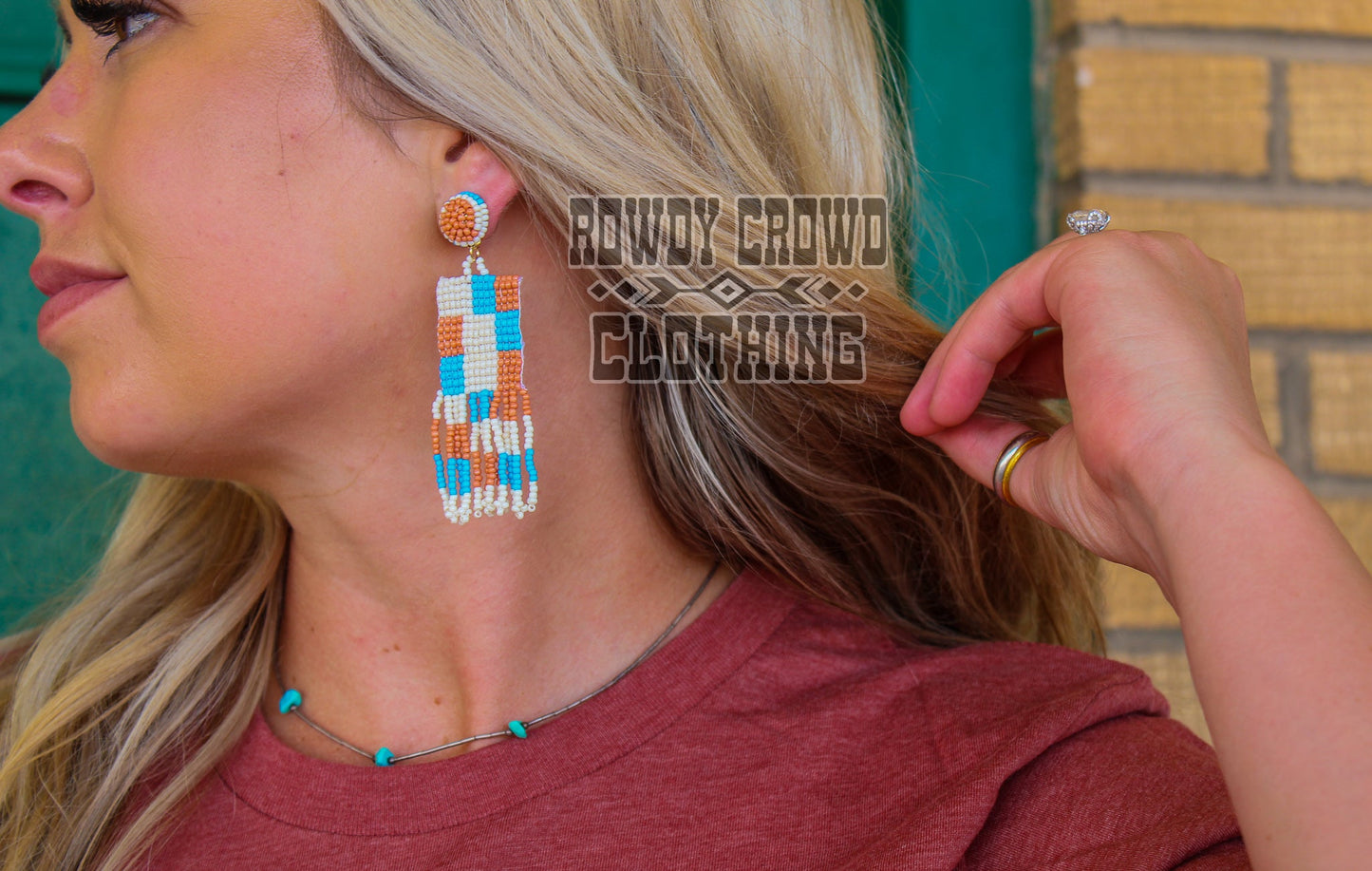 Western Accessories, Western Jewelry, Earrings for Women, Southwestern Jewelry, Western Jewelry Wholesale, Cowgirl Jewelry, Western Wholesale, Wholesale Accessories, Wholesale Jewelry, beaded earrings, beaded dangle earrings, western boho earrings,