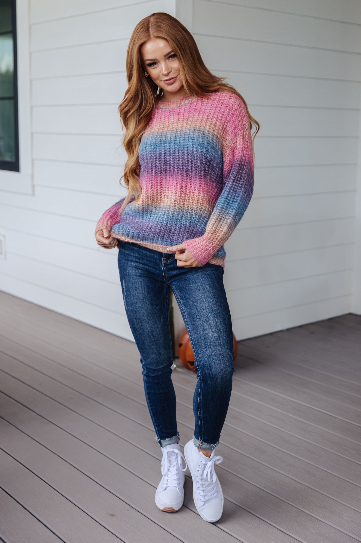 Make Your Own Kind of Music Rainbow Sweater