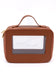 PU Leather Travel Cosmetic Case in Camel