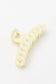 Spiral Claw Clip in Light Yellow